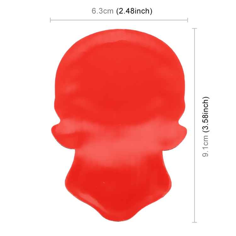 Universal Car Mali Flag Skull Shape Metal Decorative Sticker