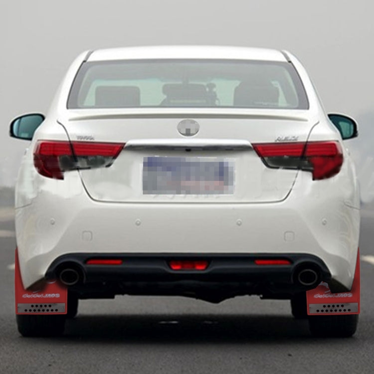 2 PCS WS-003 Premium Heavy Duty Molded Splash Mud Flaps Auto Front and Rear Guards, Small Size, Random Pattern Delivery
