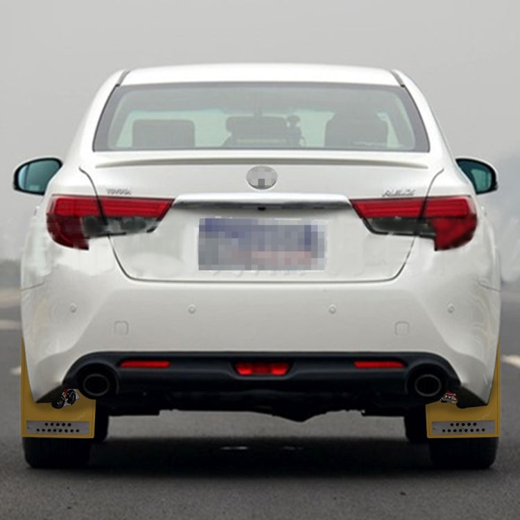 2 PCS WS-003 Premium Heavy Duty Molded Splash Mud Flaps Auto Front and Rear Guards, Small Size, Random Pattern Delivery