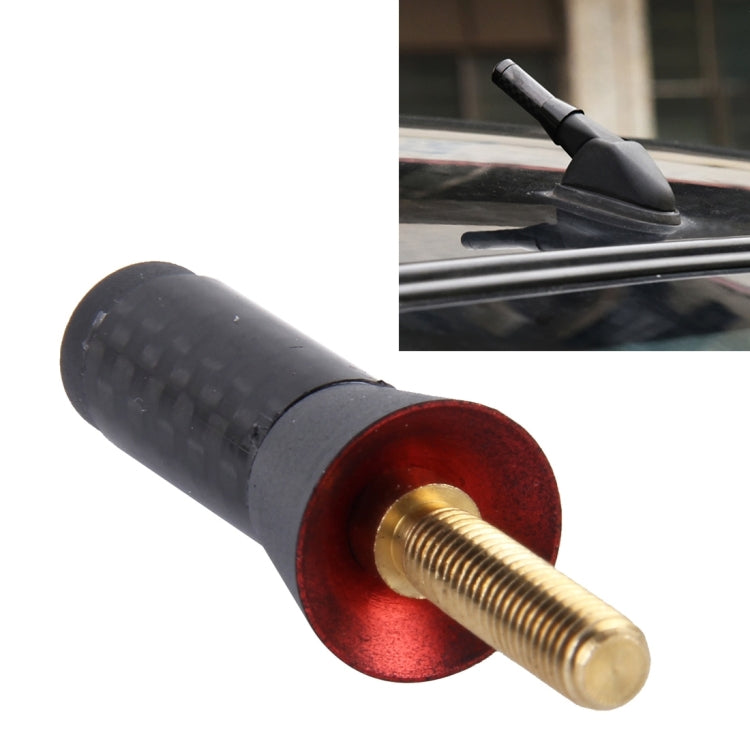 Carbon Fiber Aluminum Short Antenna Polished Universal Screws Base(Small Size), 3.4cm