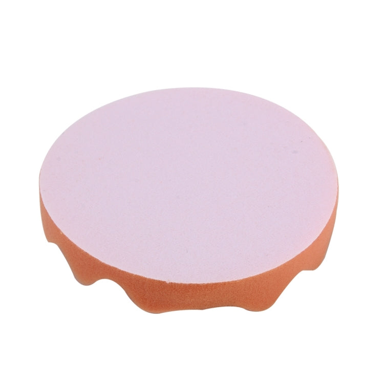 2 PCS Car Wax Sponge Round and Wavy Shape Sponge High-density Waxing Sponge,Size:15 x 15cm, 15 x 15cm