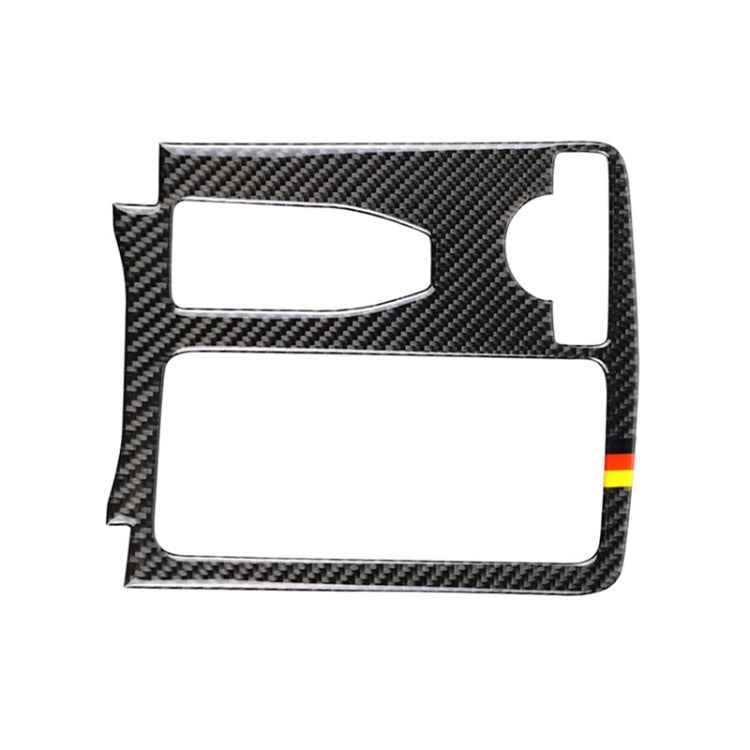 Car German Flag Carbon Fiber Left Drive Gear Position Panel Decorative Sticker for Mercedes-Benz W204 2007-2013 / W212 2010-2012
