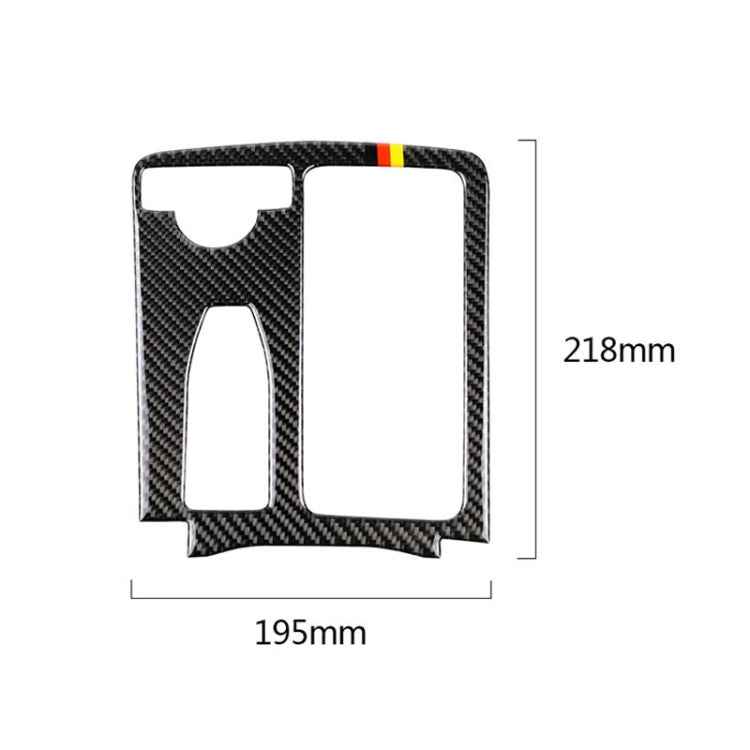 Car German Flag Carbon Fiber Left Drive Gear Position Panel Decorative Sticker for Mercedes-Benz W204 2007-2013 / W212 2010-2012