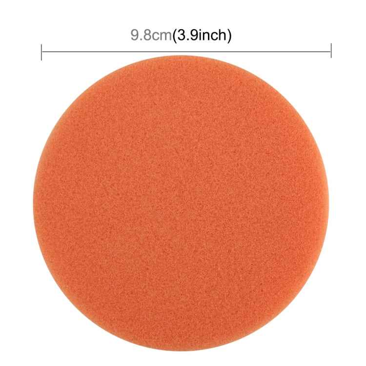 12 PCS Car Wax Sponge Round Sponge High-density Sponge,Size:9.8*9.8cm
