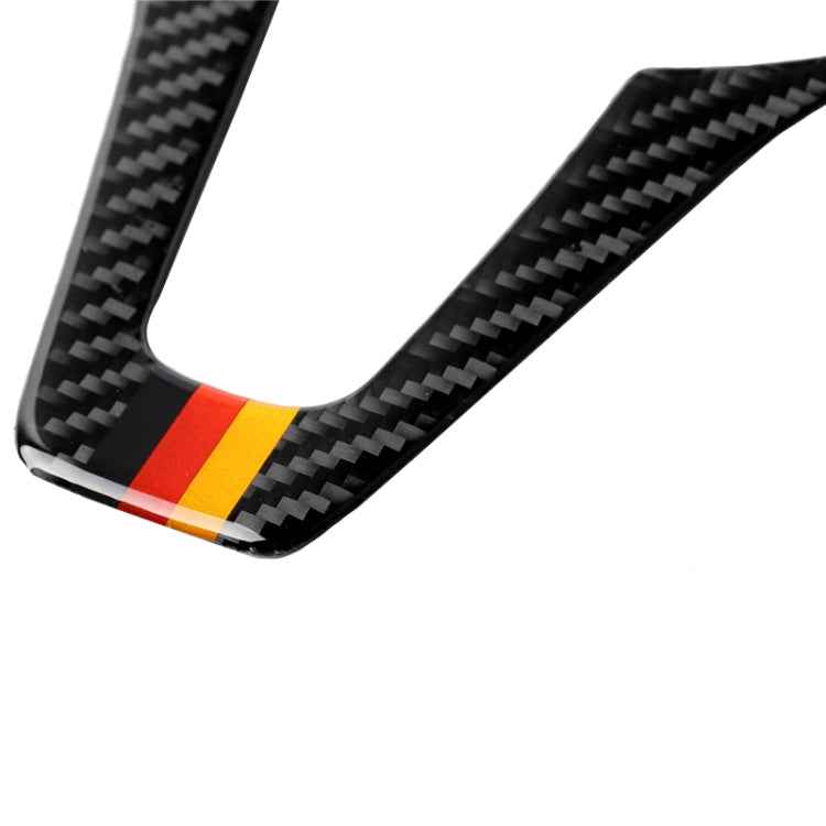 Car German Flag Carbon Fiber Steering Wheel Decorative Sticker for Mercedes-Benz, Steering Wheel (German Flag)