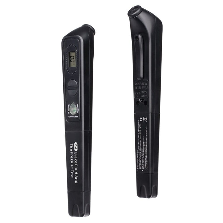 Car 2 in 1 Diagnostic Tool Brake Fluid Liquid Tire Pressure Tester, 2 in 1 Diagnostic Tool