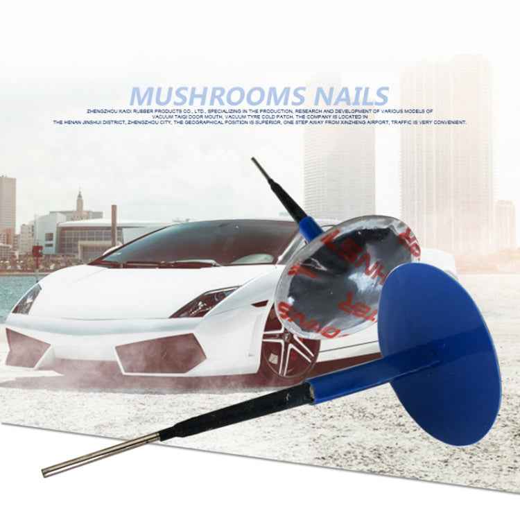 24 PCS 4mm Mushroom Nail-tyre Film Tyre Cold Patch Film Rubber Tire Repair Kit