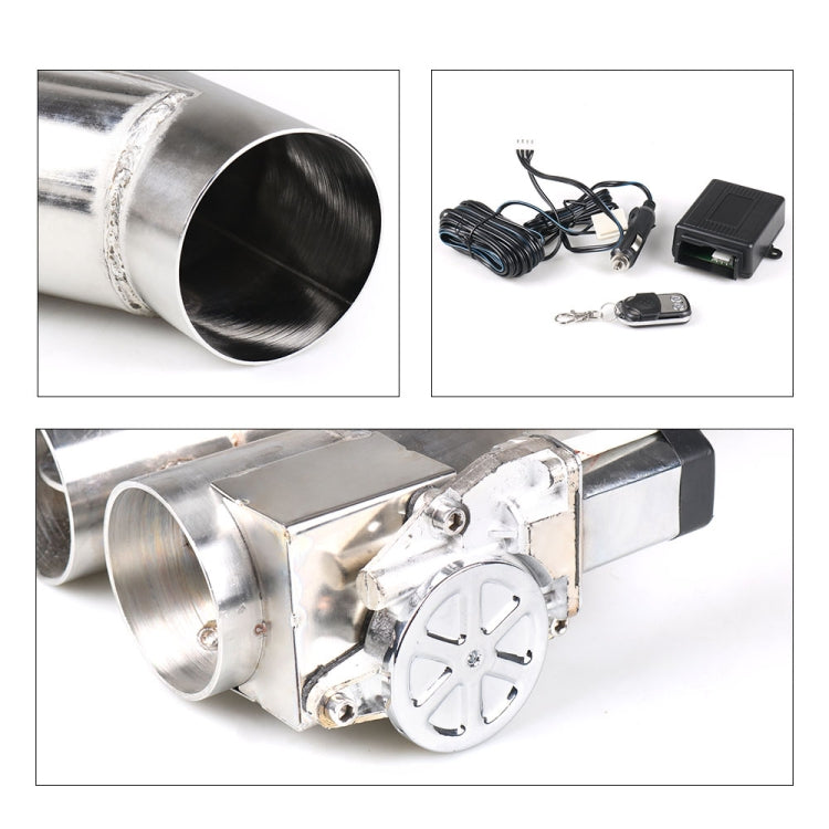CNSPEED Y Shape 2 In 1 Car Remote Control Electric Exhaust Valve Pipe, Size: 2.5 inch, Size: 2.5 inch