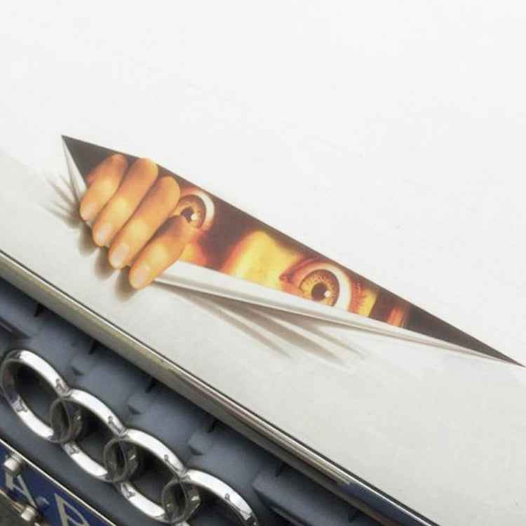 3D Characteristic Digital Simulation Horrible Style Car Paper Sticker