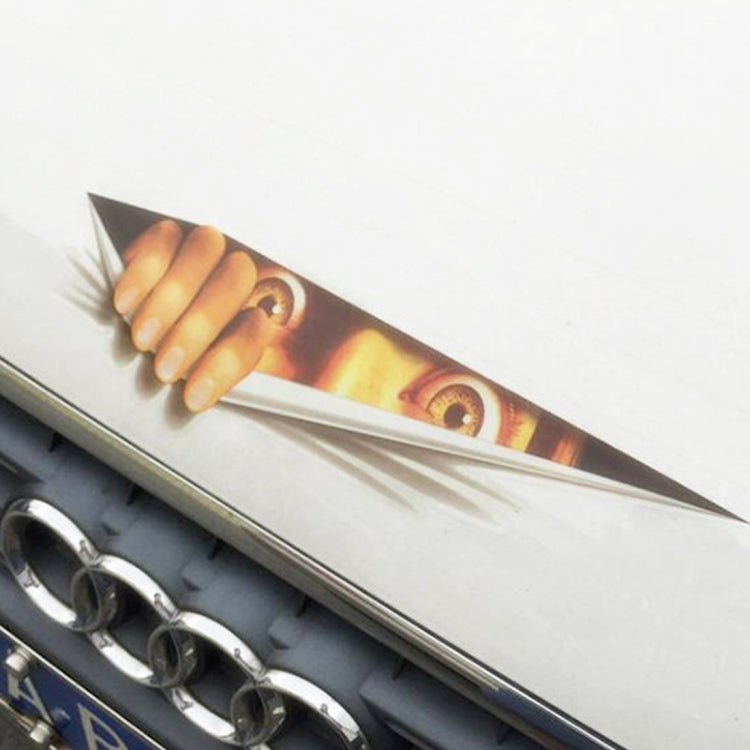 3D Characteristic Digital Simulation Horrible Style Car Paper Sticker, Exaggerated Effection 11, Exaggerated Effection 12, Exaggerated Effection 13
