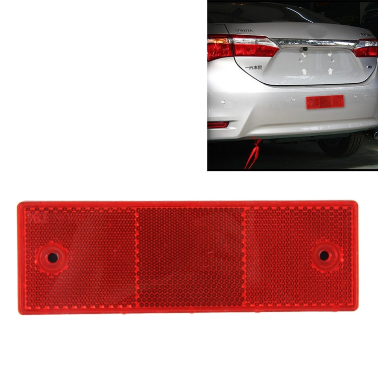 10 PCS Car Rear Bumper Warning Plastic Reflector and Sign