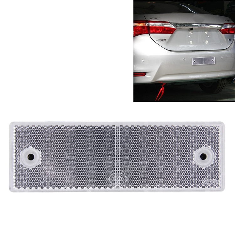 10 PCS Car Rear Bumper Warning Plastic Reflector and Sign