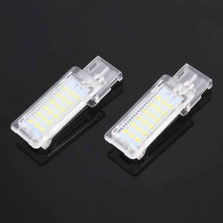 2 PCS DC12V / 1.5W / 6000K / 100LM Car Foot Nest Lights Footwell Lamp Seat Lamp 18LEDs SMD-3528 Lamps for Volkswagen