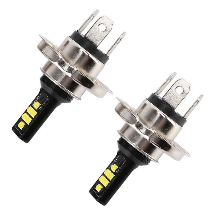 2 PCS H4 DC9-16V / 3.5W(H) 1.1W(L) / 6000K / 320LM Car Auto Fog Light 12LEDs SMD-ZH3030 Lamps, with Constant Current