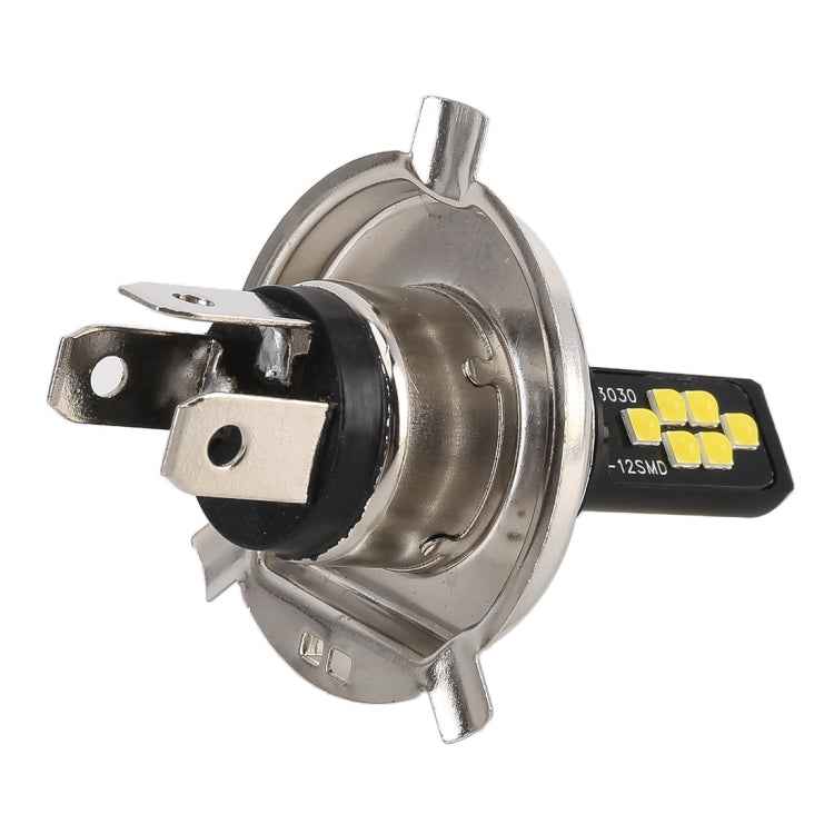 2 PCS H4 DC9-16V / 3.5W(H) 1.1W(L) / 6000K / 320LM Car Auto Fog Light 12LEDs SMD-ZH3030 Lamps, with Constant Current