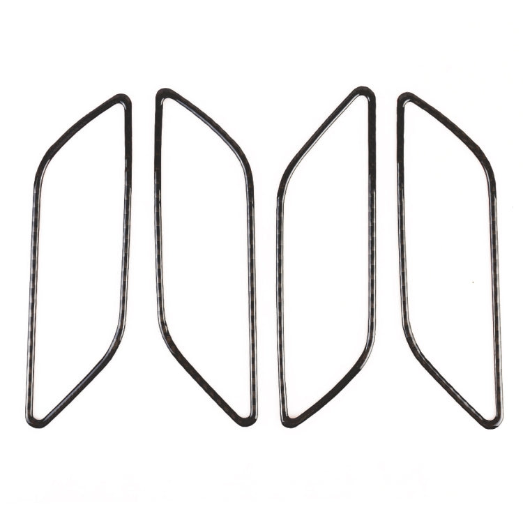 4 PCS Car Carbon Fiber Inner Armrest Decorative Frame for Audi A3, Inner Armrest