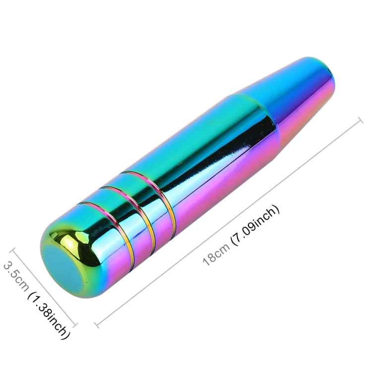 Universal Colorful Long Strip Shape Car Gear Shift Knob Modified Shifter Lever Knob, Length: 18cm