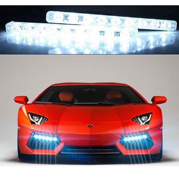 2 PCS LD-006 5730-6SMD 12W 1200LM 7000K White Light Daytime Running Light.DC 12V