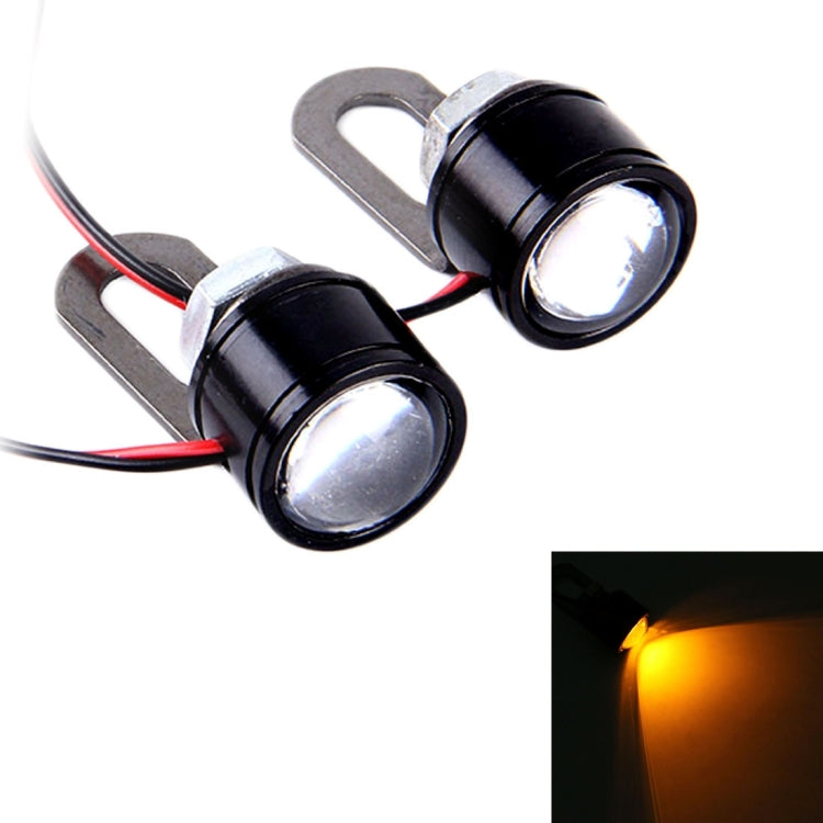 2 PCS 12V 3W Eagle Eyes LED Strobe Light For Motorcycle ,Wire Length: 90cm