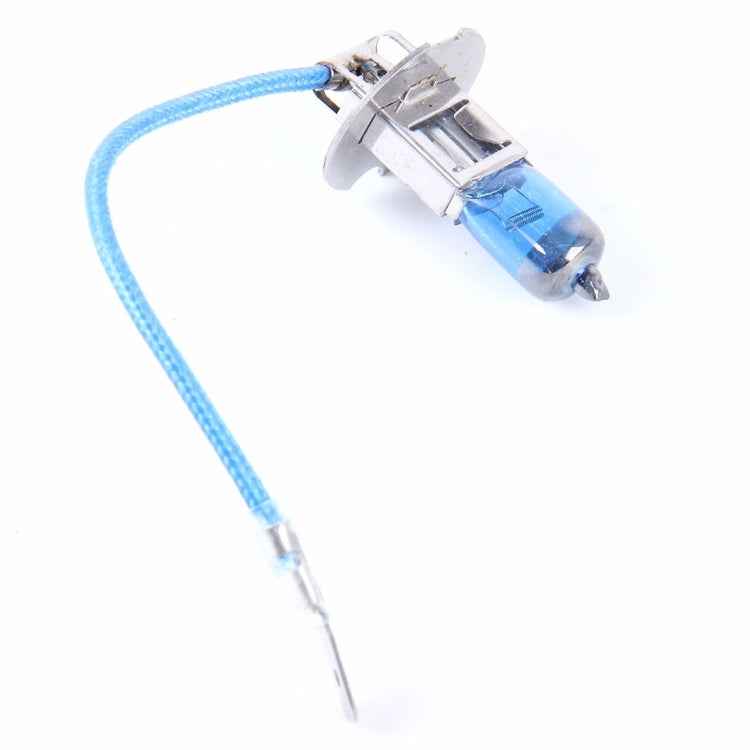 2 PCS H3 Halogen Head Lamp 12V 100W 2400 LM 5000K Warm White Light