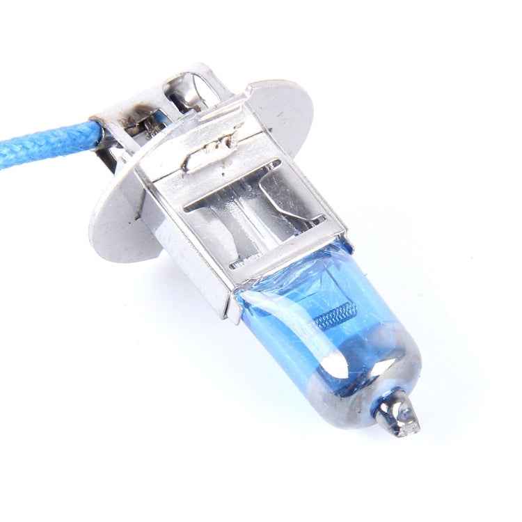 2 PCS H3 Halogen Head Lamp 12V 100W 2400 LM 5000K Warm White Light