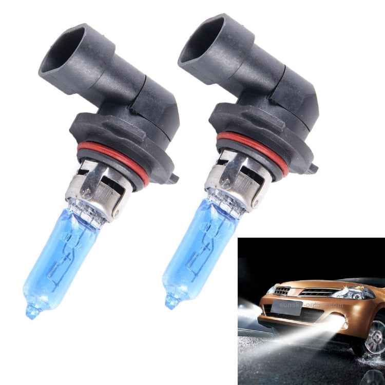 2 PCS 9006 Halogen Head Lamp 12V 100W 2400 LM 5000K Warm White Light