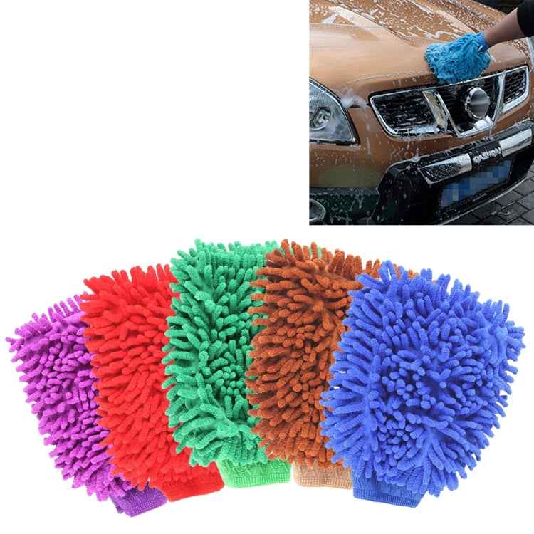 KANEED Microfiber Dusting Mitt Car Window Washing Home Cleaning Cloth Duster Towel Gloves (Random Color Delivery)