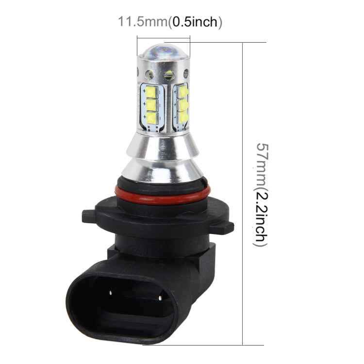 9006 50W 500 LM 6000K Car Fog Light with 16 CREE Lamps, DC 12V-24V