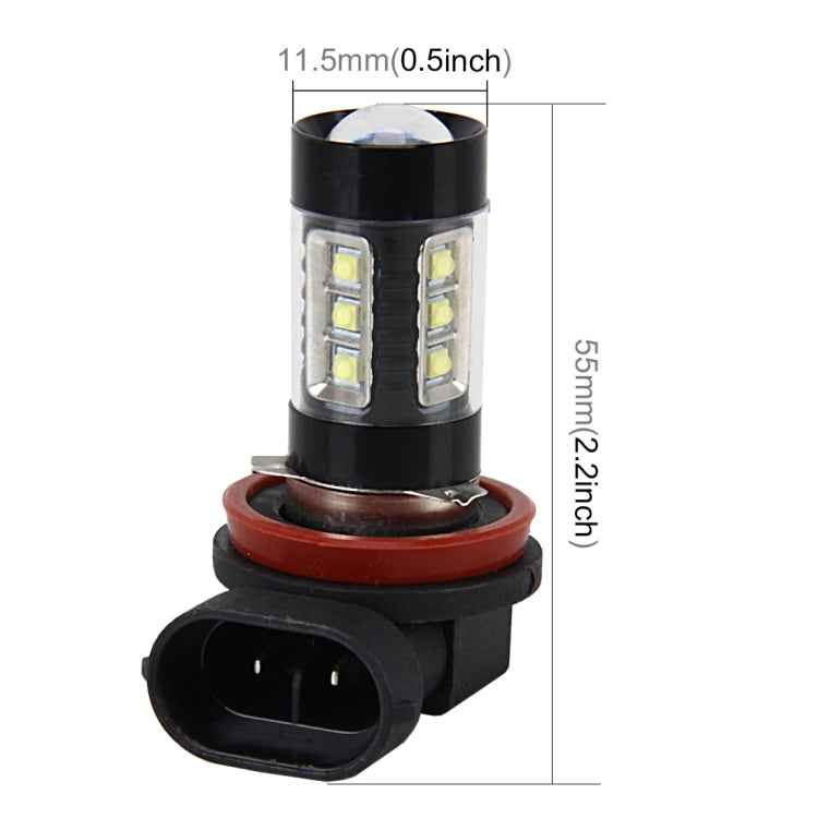 H11 4.2W 290 LM 6000K Car Fog Light with 16 3535 Lamps, DC 12V-24V