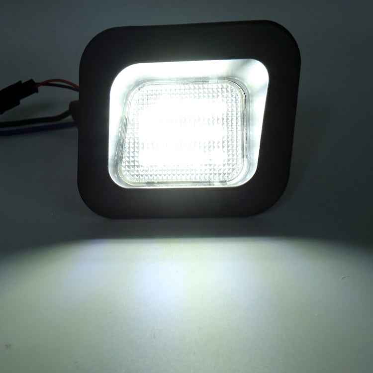 2 PCS DC12V / 2W / 6000K / 120LM Car LED License Plate Light 18LEDs SMD-3528 Lamps for Dodge, White Light