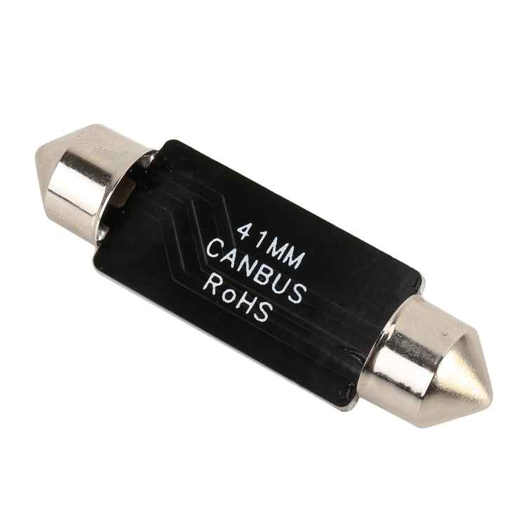 2 PCS 41mm DC12V / 1.5W / 6000K / 110LM 10LEDs SMD-3030 Car Reading Lamp Dome Light, with Decoder