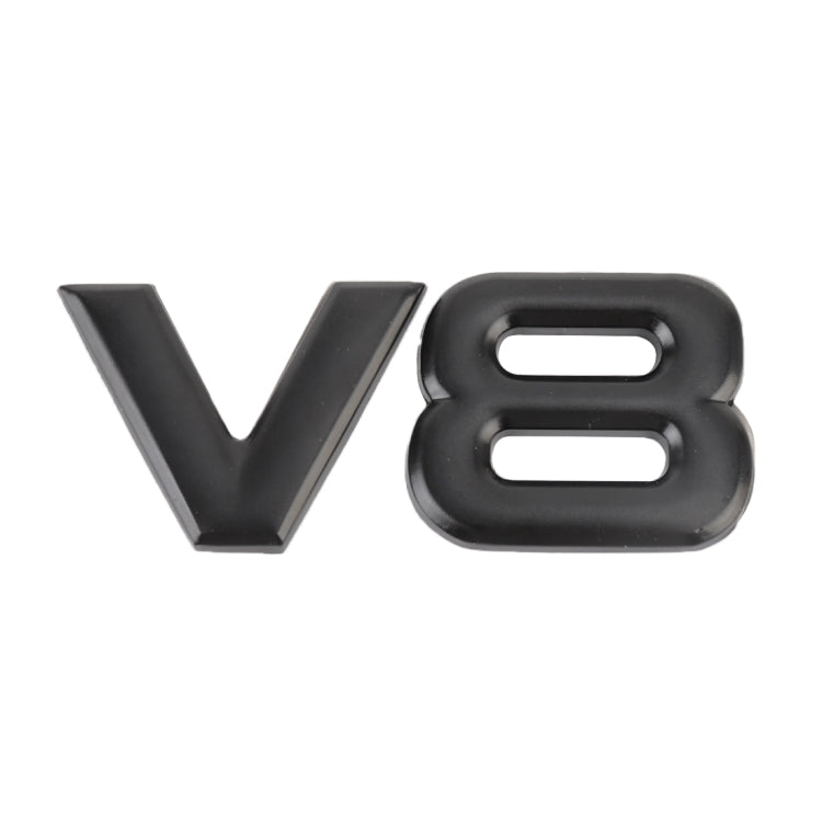 V8 Separate Shape Car Metal Body Decorative Sticker, V8 Separate Shape