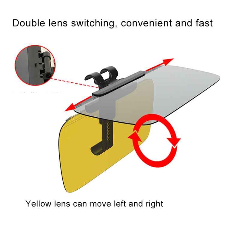 3R-2146 Car Double Side Anti-Glare Dazzling Goggle Driving Mirror Sun Visors