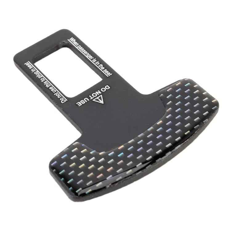 2 in 1 Car Carbon Fibre Safety Seat Belt Buckle Clip
