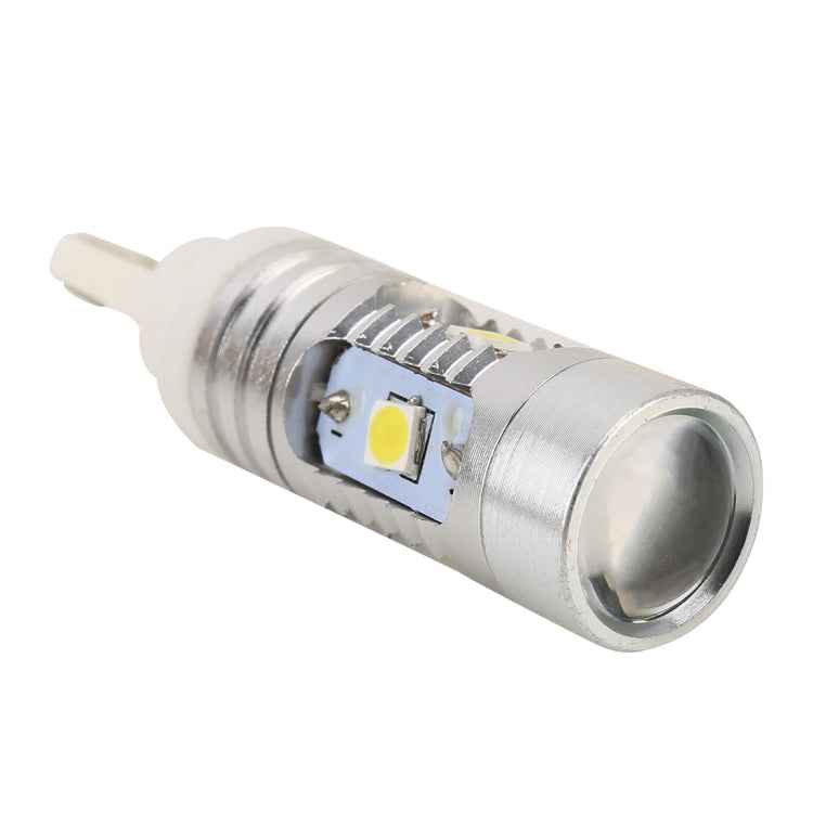 2 PCS T10 / W5W / 168 / 194 DC12V / 4.5W / 6000K / 360LM 6LEDs SMD-3030 Car Clearance Light, with Projector Lens Light