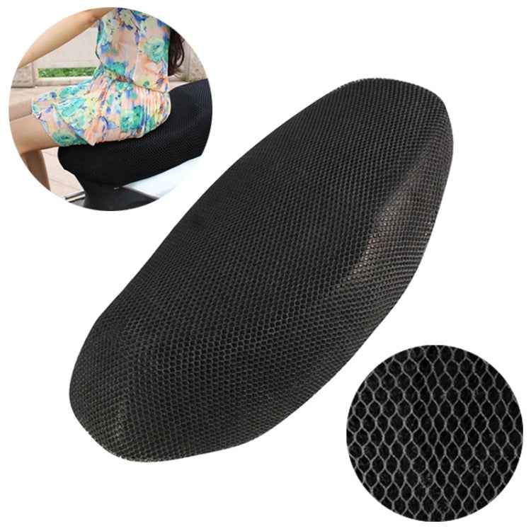 Motorcycle Breathable Sunscreen Double Layer 3D Honeycomb Small Hole Polyester Cushion Mesh, Size: L, Length: 86cm; Width: 51cm