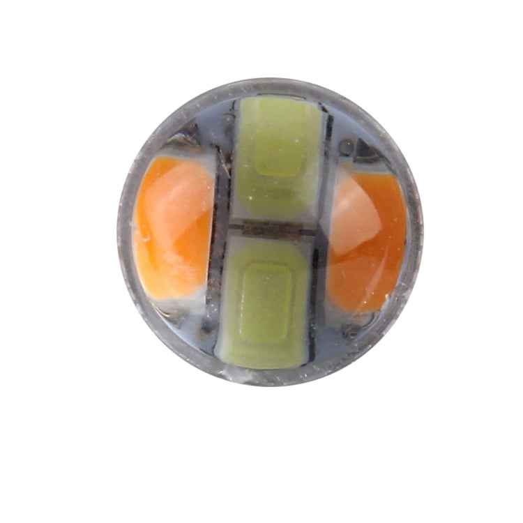 2 PCS 1157 10W 1000 LM 6000K White + Yellow Light Turn Signal Light with 20 SMD-5730-LED Lamps And Len. DC 12-24V