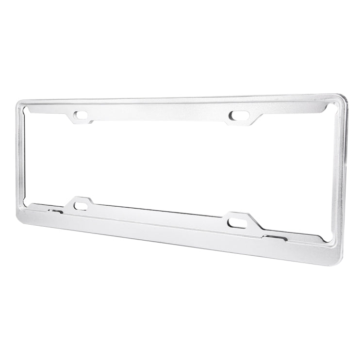 2 PCS Car License Plate Aerospace Aluminum Bracket Frame Holder Stand Mount(Silver), Aerospace Aluminum Bracket