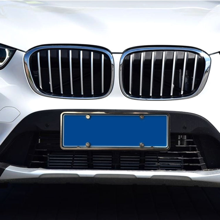 2 PCS Car License Plate Aerospace Aluminum Bracket Frame Holder Stand Mount(Silver), Aerospace Aluminum Bracket