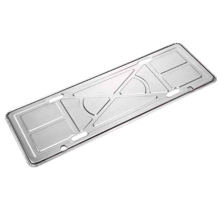 2 PCS Car License Plate Aluminium Alloy Bracket Frame Holder Stand Mount(Silver)