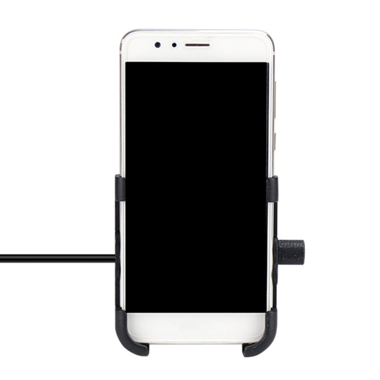 Portable Motorcycle Aluminium Alloy USB Charger Mobile Phone Holder, Handlebars Version