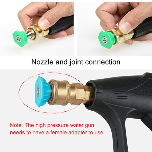 High Pressure Car Wash Gun Jet Nozzle Washer Accessories, Nozzle Angle: 40 Degree, Nozzle Angle: 40 Degree