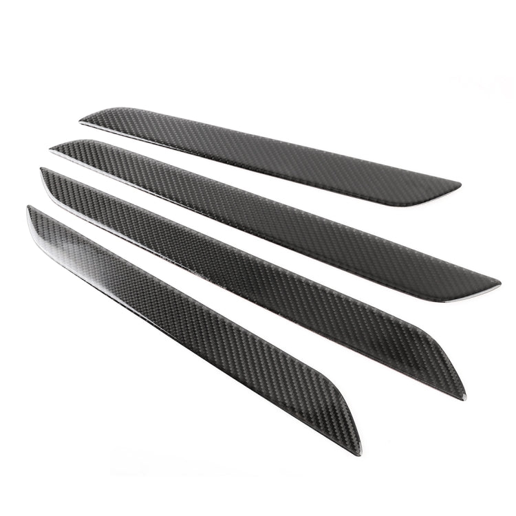 4 PCS Carbon Fibre Car Door Panel Decorative Sticker for Audi Q3 2013-2018