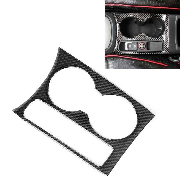 Carbon Fibre Car Water Cup Panel Decorative Sticker for Audi Q3 2013-2018