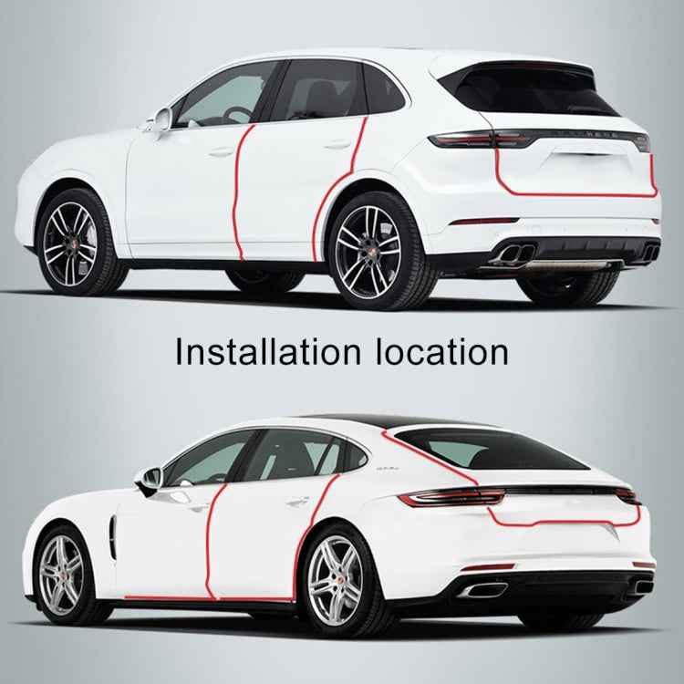Car Door Anti-collision Strip Protection Guards Trims Stickers Tape, Length : 3cmx3m