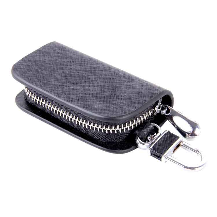 Universal Leather Denim Texture Waist Hanging Zipper Wallets Key Holder Bag (No Include Key)
