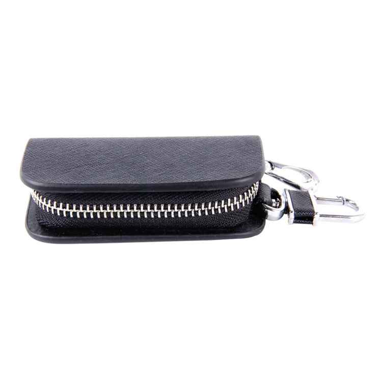 Universal Leather Denim Texture Waist Hanging Zipper Wallets Key Holder Bag (No Include Key)