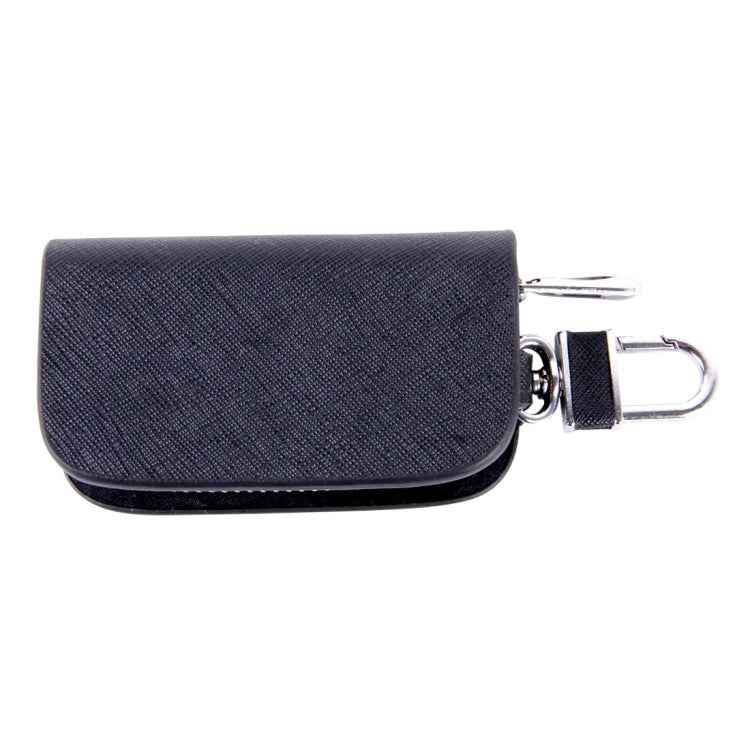 Universal Leather Denim Texture Waist Hanging Zipper Wallets Key Holder Bag (No Include Key)