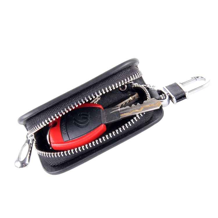 Universal Leather Denim Texture Waist Hanging Zipper Wallets Key Holder Bag (No Include Key)