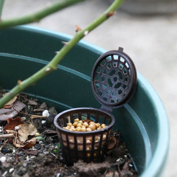 10PCS Bonsai Tools Gardening Products Gardening Tools Bonsai Fertilizer Boxes with Cover, Large Size: 6 x 4cm, Large Size: 6 x 4cm